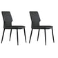 Industrial Wingback Dining Side Chair Dining Room Indoor Armless Chair