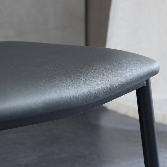 Industrial Wingback Dining Side Chair Dining Room Indoor Armless Chair