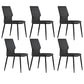 Industrial Wingback Dining Side Chair Dining Room Indoor Armless Chair