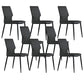 Industrial Wingback Dining Side Chair Dining Room Indoor Armless Chair