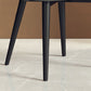 Sedia da pranzo in pelle finta parsons sedia laterale senza braccio con zampe metalliche