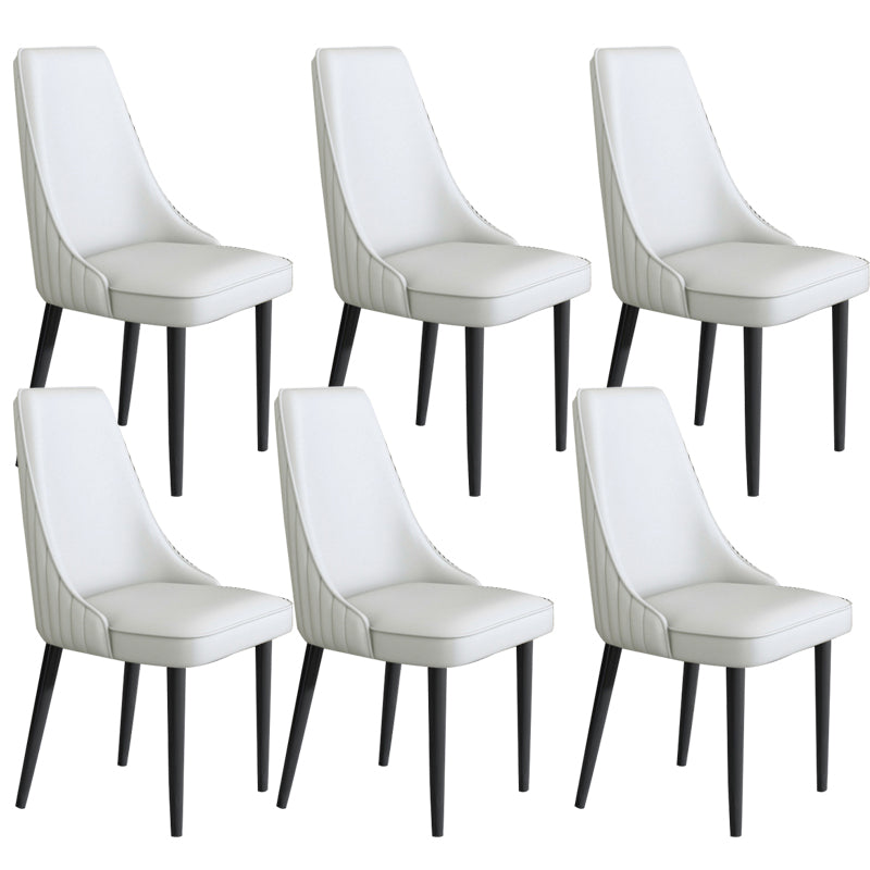 Sedia da pranzo in pelle finta Parsons Casa braccio da pranzo.