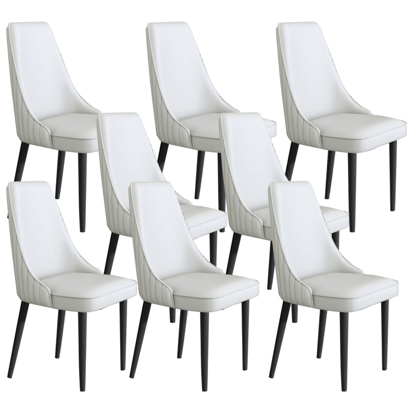 Sedia da pranzo in pelle finta Parsons Casa braccio da pranzo.