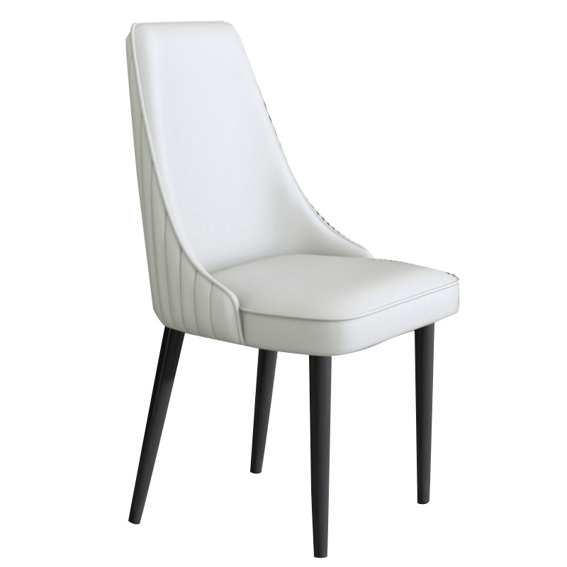 Sedia da pranzo in pelle finta Parsons Casa braccio da pranzo.