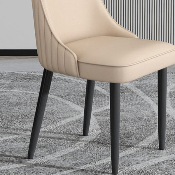 Sedia da pranzo in pelle finta Parsons Casa braccio da pranzo.