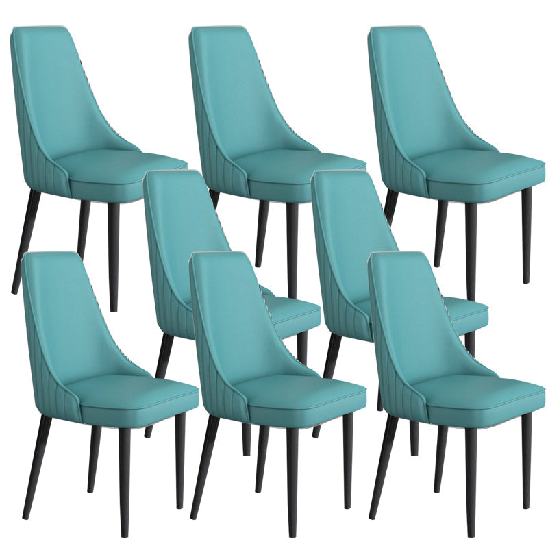 Sedia da pranzo in pelle finta Parsons Casa braccio da pranzo.