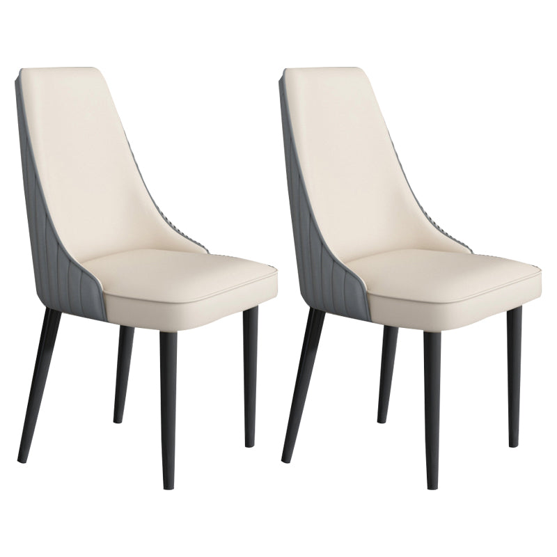 Sedia da pranzo in pelle finta Parsons Casa braccio da pranzo.