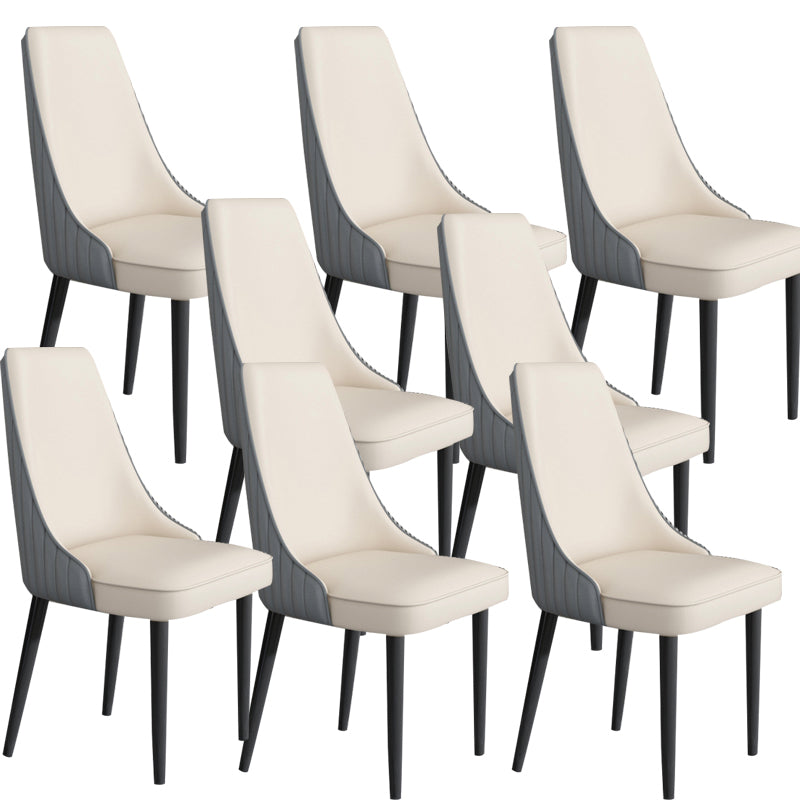 Sedia da pranzo in pelle finta Parsons Casa braccio da pranzo.