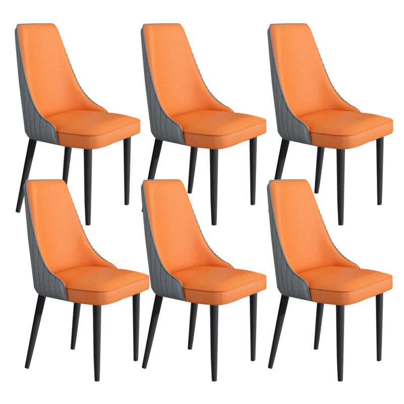 Sedia da pranzo in pelle finta Parsons Casa braccio da pranzo.