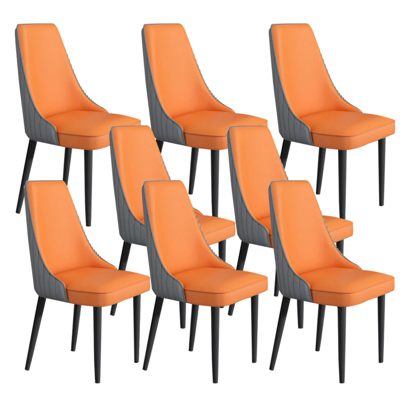 Sedia da pranzo in pelle finta Parsons Casa braccio da pranzo.