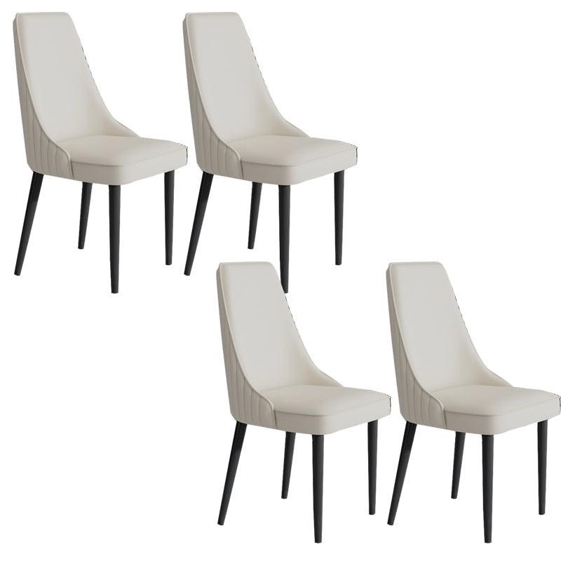 Sedia da pranzo in pelle finta Parsons Casa braccio da pranzo.