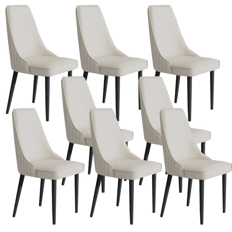 Sedia da pranzo in pelle finta Parsons Casa braccio da pranzo.