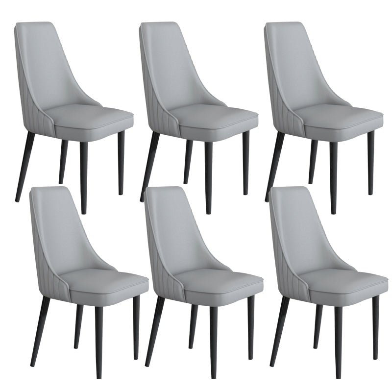 Sedia da pranzo in pelle finta Parsons Casa braccio da pranzo.