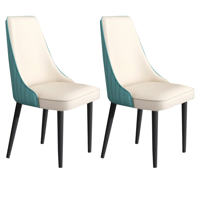 Sedia da pranzo in pelle finta Parsons Casa braccio da pranzo.