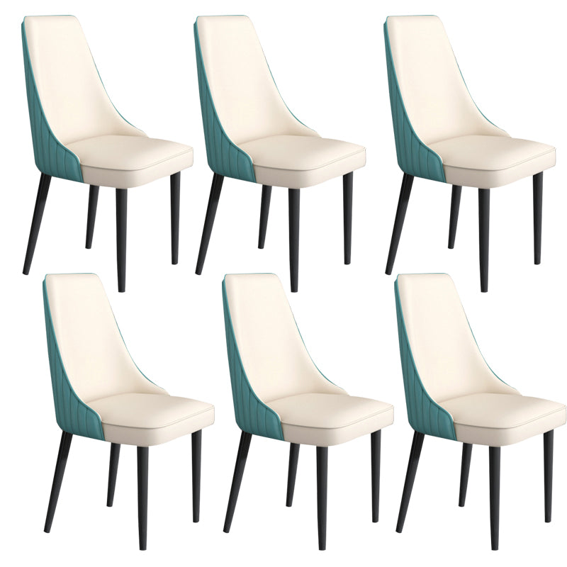 Sedia da pranzo in pelle finta Parsons Casa braccio da pranzo.