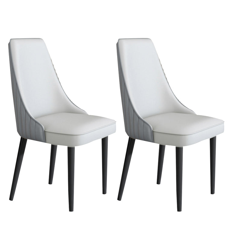 Sedia da pranzo in pelle finta Parsons Casa braccio da pranzo.