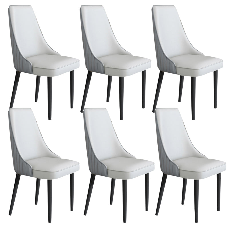 Sedia da pranzo in pelle finta Parsons Casa braccio da pranzo.