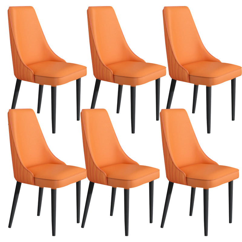 Sedia da pranzo in pelle finta Parsons Casa braccio da pranzo.