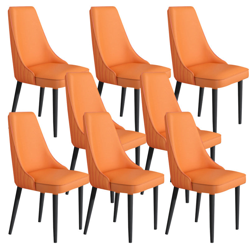 Sedia da pranzo in pelle finta Parsons Casa braccio da pranzo.