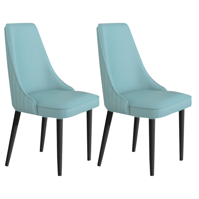 Sedia da pranzo in pelle finta Parsons Casa braccio da pranzo.