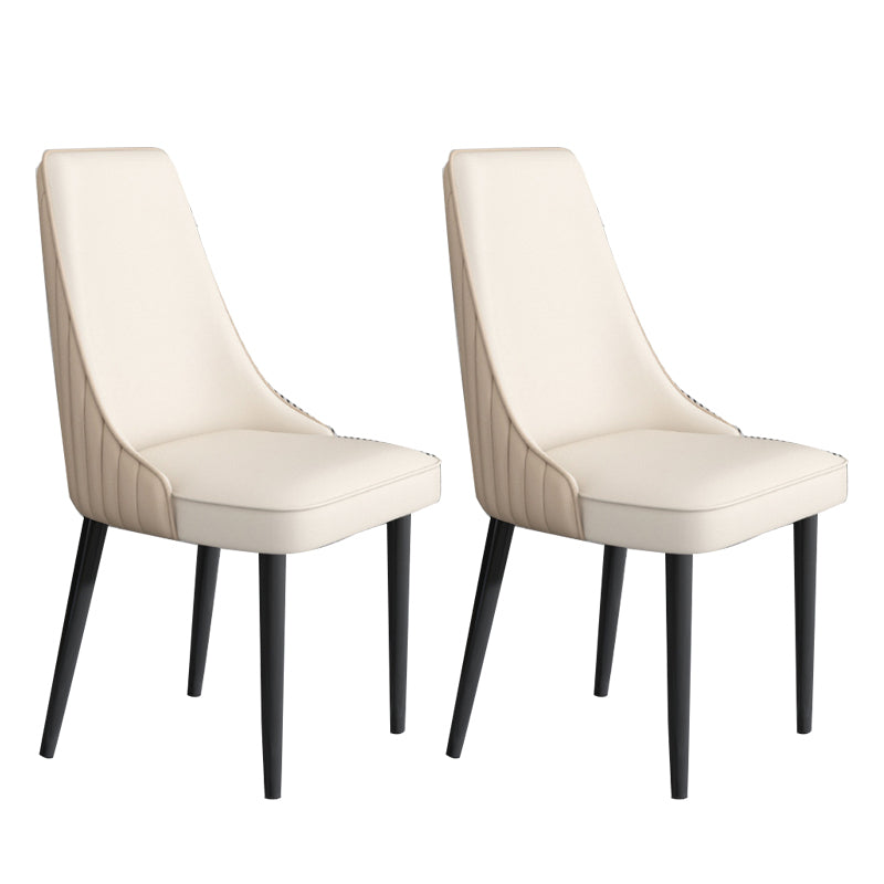 Sedia da pranzo in pelle finta Parsons Casa braccio da pranzo.