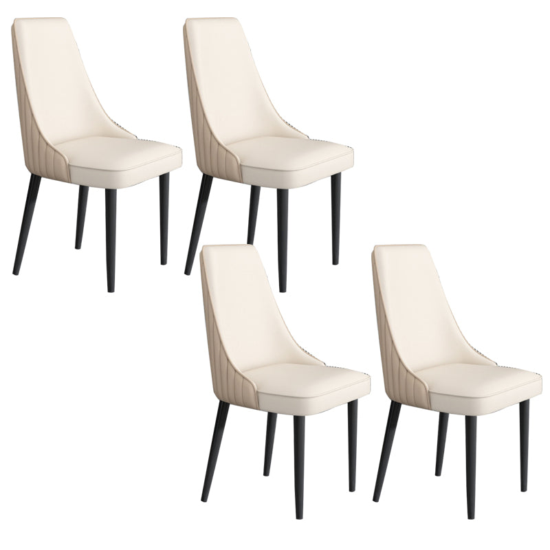 Sedia da pranzo in pelle finta Parsons Casa braccio da pranzo.