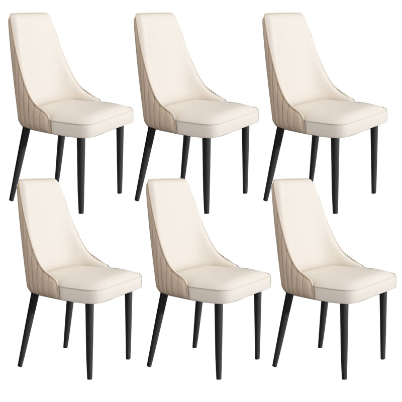 Sedia da pranzo in pelle finta Parsons Casa braccio da pranzo.