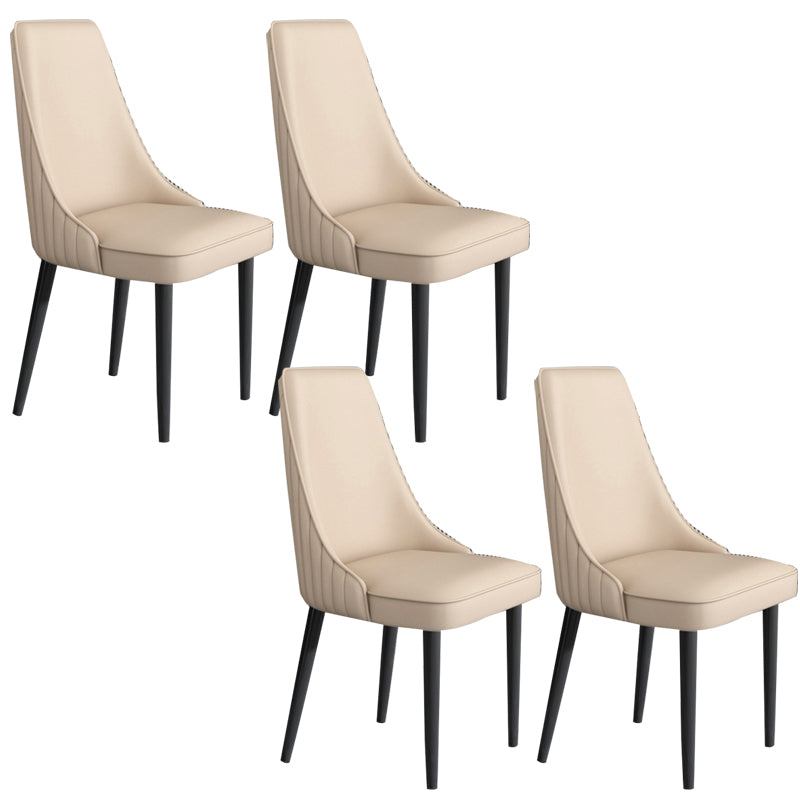 Sedia da pranzo in pelle finta Parsons Casa braccio da pranzo.