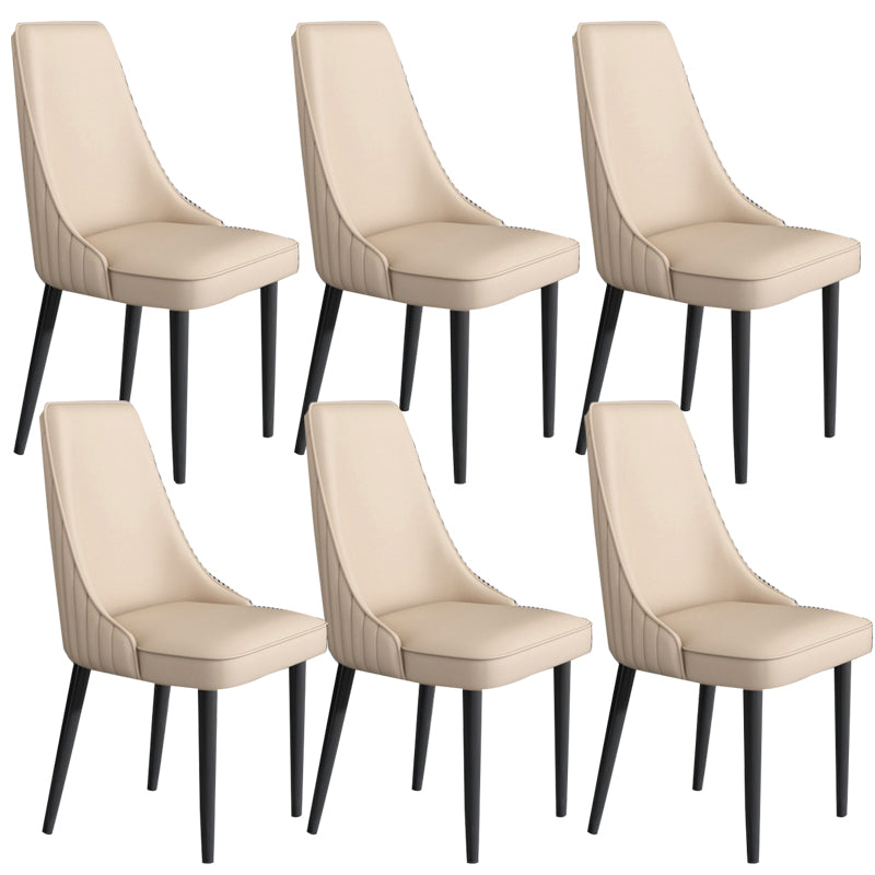 Sedia da pranzo in pelle finta Parsons Casa braccio da pranzo.