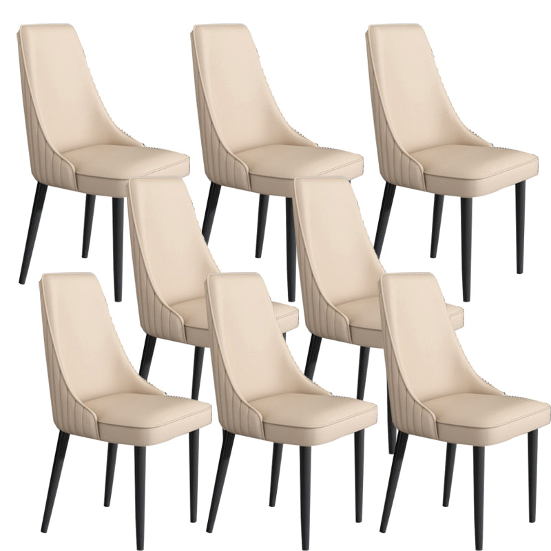 Sedia da pranzo in pelle finta Parsons Casa braccio da pranzo.