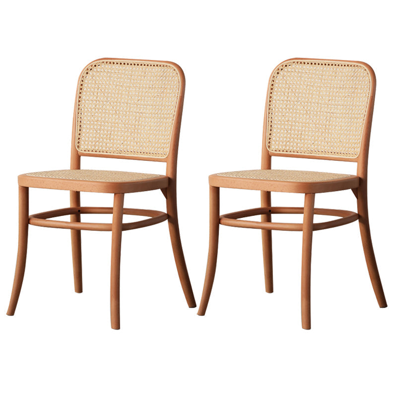 ウッドモダンパティオサイドチェアオープンバックダイニングサイドチェアホーム用