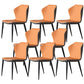 Silla de comedor de cuero falso silla lateral de estilo industrial
