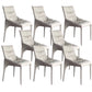 Upholstered Armless Dining Chairs Dining Room Kitchen Parsons Chair