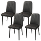 PU Leather Dining Chairs Parsons Armless Side Chair for Restaurant Black 4 Piece Set Black Clearhalo 'Dining Chairs' 'Dining Tables & Seating' 'dining_chair' 'furn' 'furn_dining_chair' 'Furniture' 'Kitchen & Dining Furniture' 6751360
