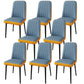 PU Leather Dining Chairs Parsons Armless Side Chair for Restaurant Light Blue Orange 8 Piece Set Black Clearhalo 'Dining Chairs' 'Dining Tables & Seating' 'dining_chair' 'furn' 'furn_dining_chair' 'Furniture' 'Kitchen & Dining Furniture' 6751407