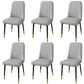 PU Leather Dining Chairs Parsons Armless Side Chair for Restaurant Grey 6 Piece Set Brass Gold Clearhalo 'Dining Chairs' 'Dining Tables & Seating' 'dining_chair' 'furn' 'furn_dining_chair' 'Furniture' 'Kitchen & Dining Furniture' 6751416