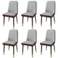 PU Leather Dining Chairs Parsons Armless Side Chair for Restaurant Gray Coffee 6 Piece Set Brass Gold Clearhalo 'Dining Chairs' 'Dining Tables & Seating' 'dining_chair' 'furn' 'furn_dining_chair' 'Furniture' 'Kitchen & Dining Furniture' 6751421