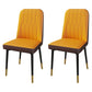 PU Leather Dining Chairs Parsons Armless Side Chair for Restaurant Coffee Orange 2 Piece Set Brass Gold Clearhalo 'Dining Chairs' 'Dining Tables & Seating' 'dining_chair' 'furn' 'furn_dining_chair' 'Furniture' 'Kitchen & Dining Furniture' 6751444