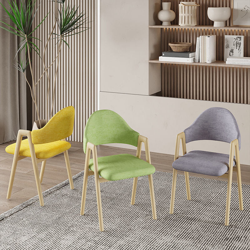 Glam Style Arm Chair 19.3" Wide Open Back Dining Side Chair Set Clearhalo 'Dining Chairs' 'Dining Tables & Seating' 'dining_chair' 'furn' 'furn_dining_chair' 'Furniture' 'Kitchen & Dining Furniture' 6751461