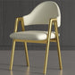 Glam Style Arm Chair 19.3" Wide Open Back Dining Side Chair Set White 1 Piece Clearhalo 'Dining Chairs' 'Dining Tables & Seating' 'dining_chair' 'furn' 'furn_dining_chair' 'Furniture' 'Kitchen & Dining Furniture' 6751479