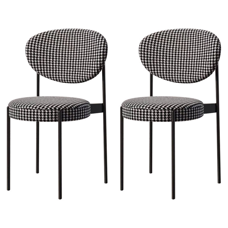 Metaal industriële stijl zijstoel 16 "Wide Open Back Dining zijstoel