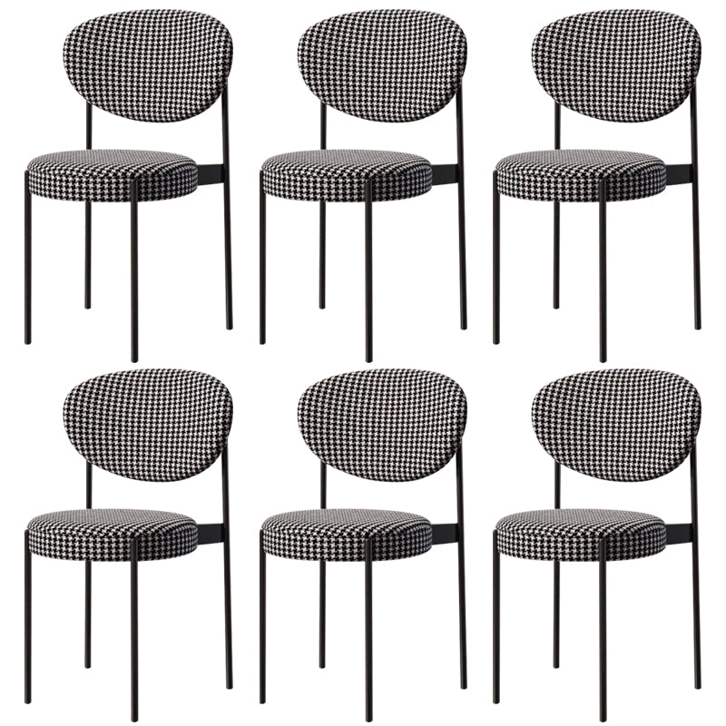 Metal Industrial Style Side Stuhl 16 "Weit offener Rücken -Ess -Seitenstuhl