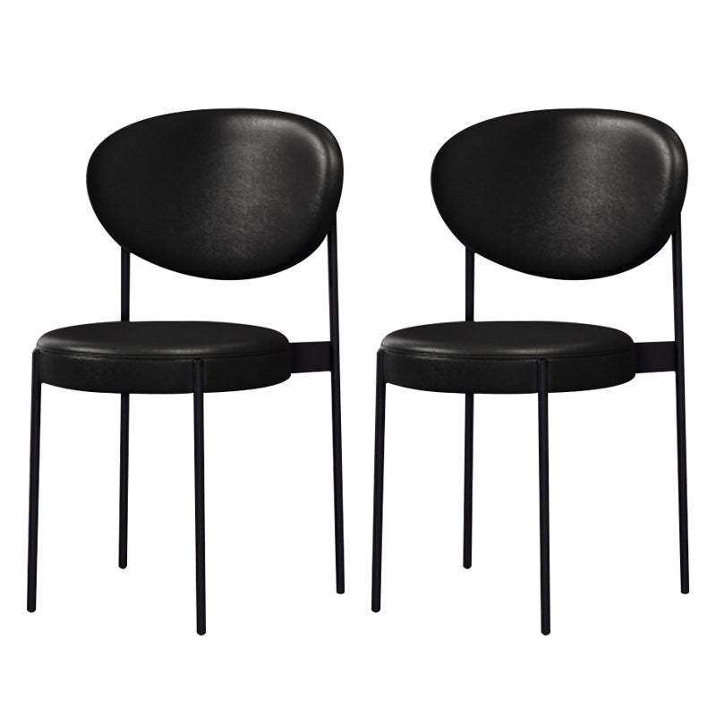 Metaal industriële stijl zijstoel 16 "Wide Open Back Dining zijstoel