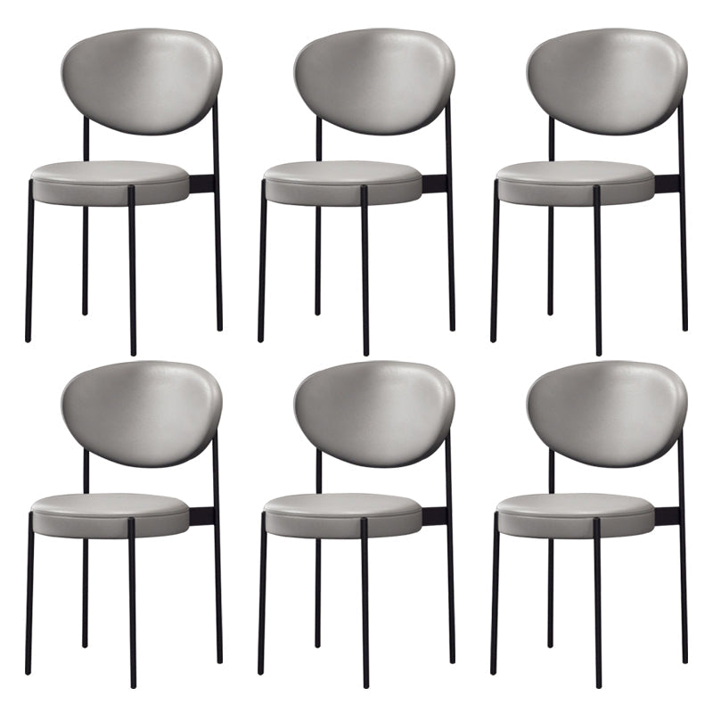 Metaal industriële stijl zijstoel 16 "Wide Open Back Dining zijstoel