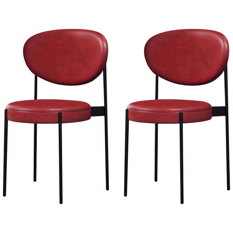 Metaal industriële stijl zijstoel 16 "Wide Open Back Dining zijstoel