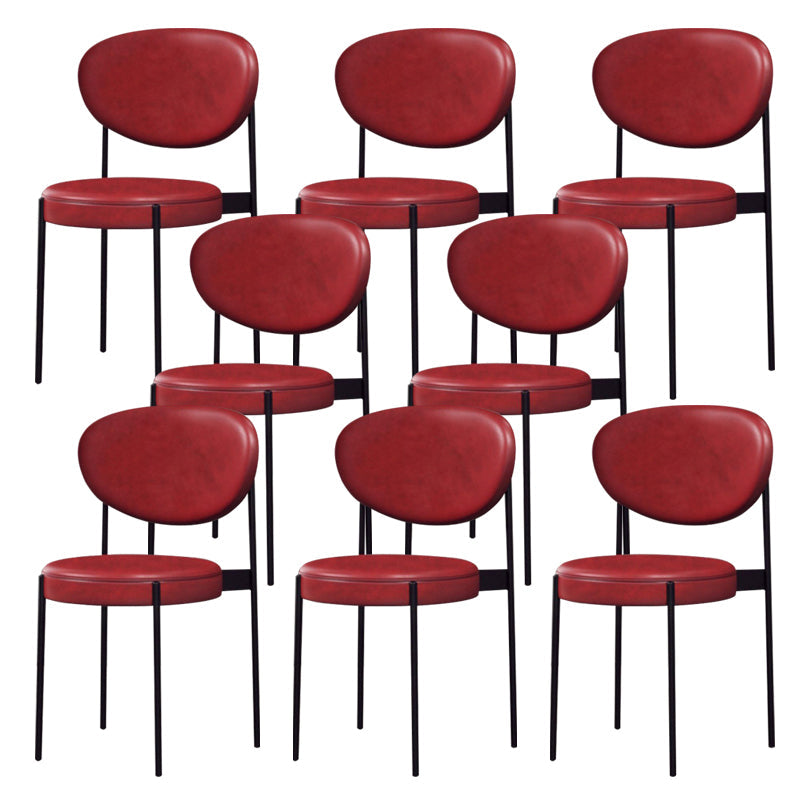 Chaise latéral de style industriel en métal 16 "de largeur ouverte de salle à manger