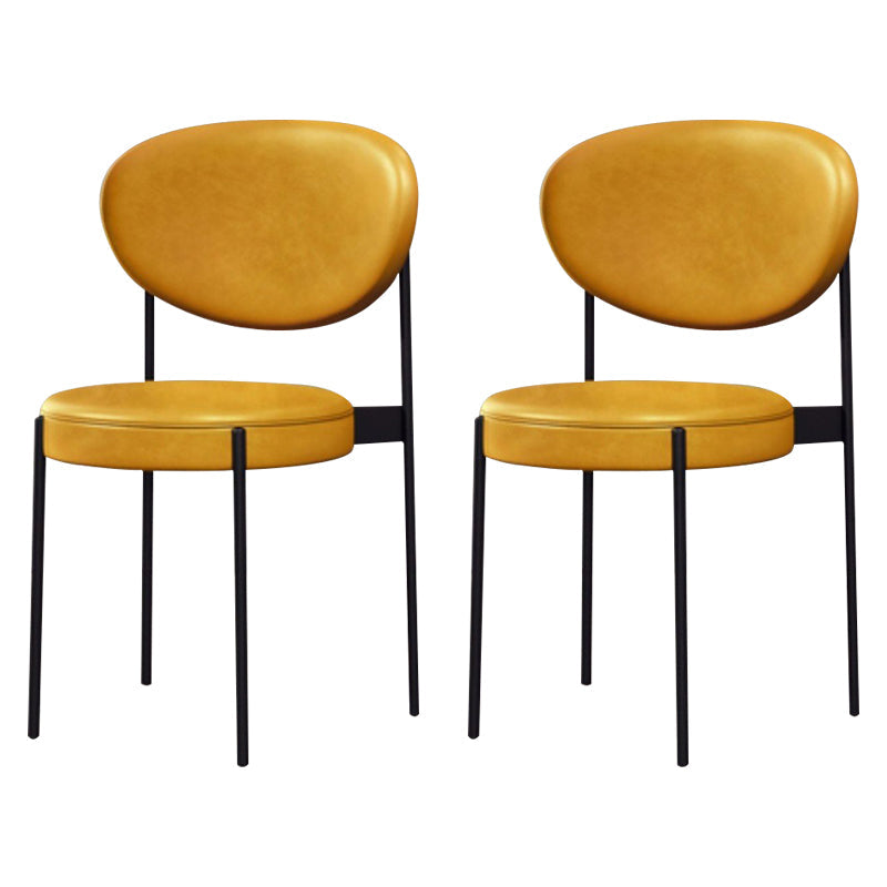 Metaal industriële stijl zijstoel 16 "Wide Open Back Dining zijstoel