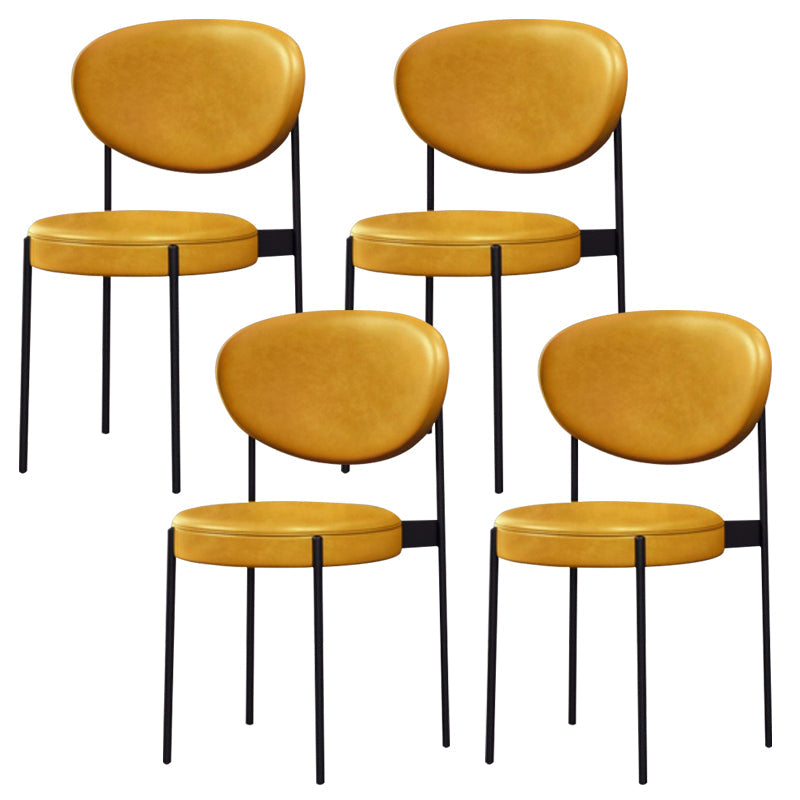 Chaise latéral de style industriel en métal 16 "de largeur ouverte de salle à manger