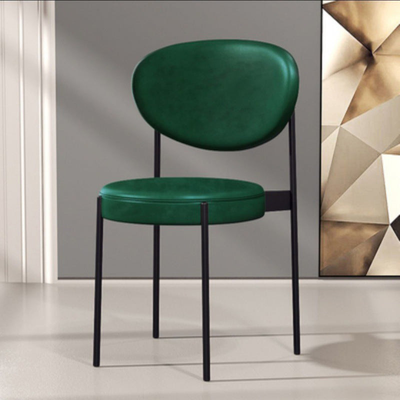 Metal Industrial Style Side Stuhl 16 "Weit offener Rücken -Ess -Seitenstuhl