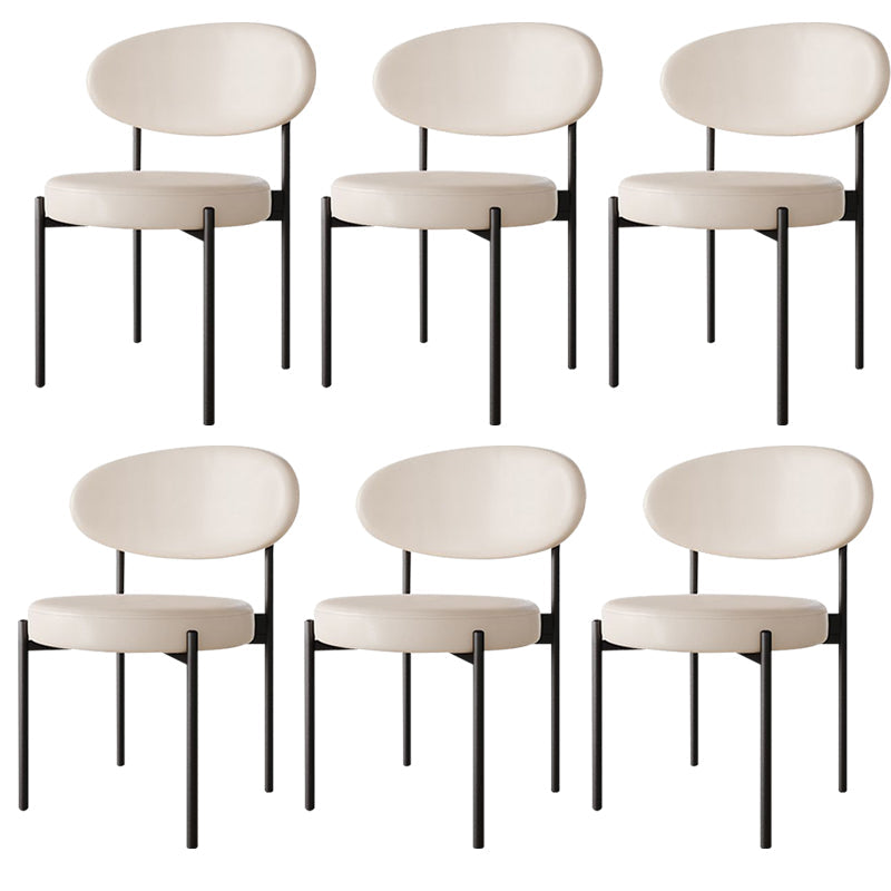 Metal Industrial Style Side Stuhl 16 "Weit offener Rücken -Ess -Seitenstuhl